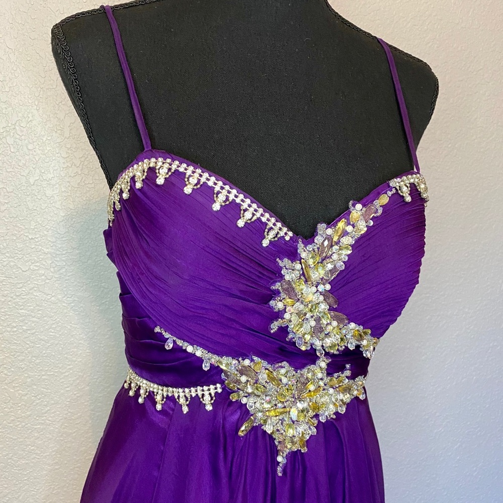 Purple gown